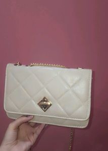 Flap Leather Sling Bag