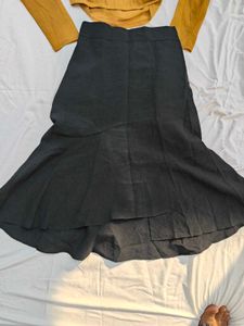 Korean Mermaid Skirt And Forever 21Top ( Combo)
