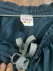 Reebok Black Cropped Wide Leg 3/4 Pants