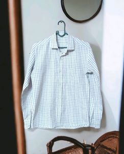 Classic Blue and White Striped Cotton Shirt