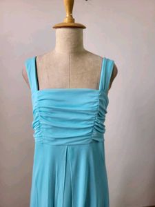 Elegant Blue Maxi Dress