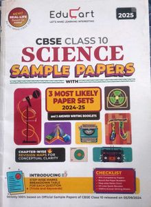 Educart Class10 Cbse 10 Sample Papers science
