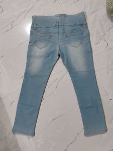 High Waisted Light Wash Jeans