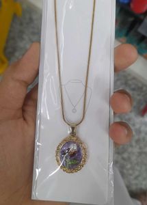 Floral Cameo Necklace