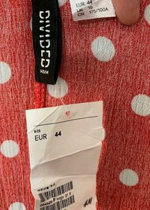 H&amp;M Red Polka Dot Wrap Dress