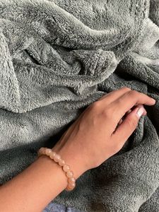 Beaded Lucky Bracelet Beige Colour