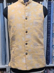 Yellow Ethnic Jacket For Wedding