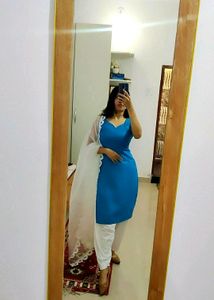 Teal Blue Kurti