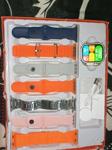 Smart Watch with Interchangeable Bands 7 In 1