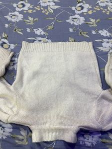 Ivory Embellished Turtleneck Sweater