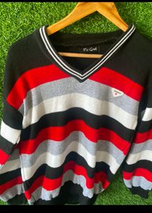 Red &amp; Black Unixes Stylish Korean Sweater