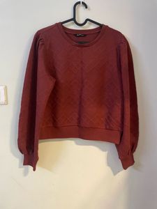 Burgundy Textured Sweater