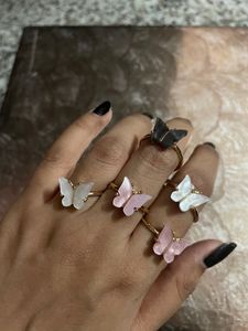 *new* Butterfly Rings *no Coins* Each 120 Rupees