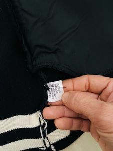 Varsity Cardigan - Black &amp; White