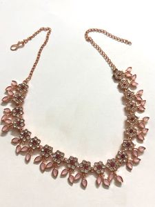 Blush Pink Necklace With Earrings