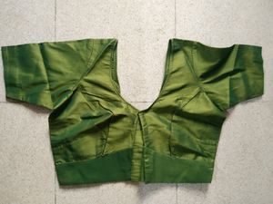 🔥 Price Drop Alert 🔥Green Silk Blouse New One
