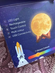 Moon Lamp With Colorful Lights