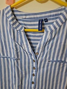 Cotton Chinese Collar Top