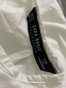 Zara Basic White Top For Women