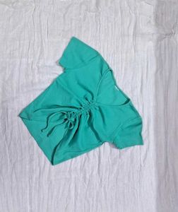 Green Ruched Top