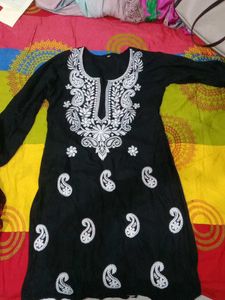 Black Embroidered Kurti