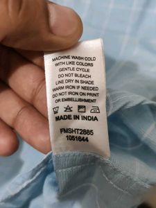 Light Blue Checked Shirt