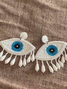 Evil Eye Beaded Earrings