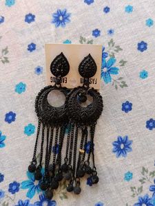 Black Dangle Earrings