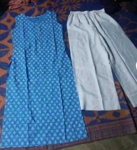 Blue Printed Kurta