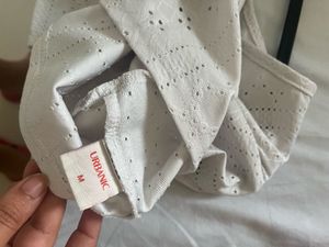 White Eyelet Crop Top