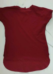 Maroon Casual Top