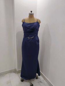 Elegant Navy Blue Gown