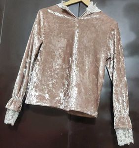 Tan Color Winter Top For Girl Or Woman 32 Bust