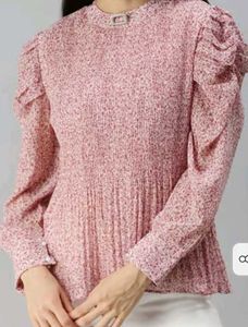 Pink Peplum Top
