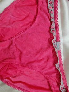 🇳🇿💫💗imported Pink Lace Trim Briefs
