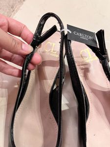 Carlton London Black Kitten Heels With Tag