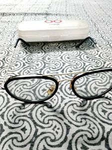Mens Black Frame Metal Sticks Glasses