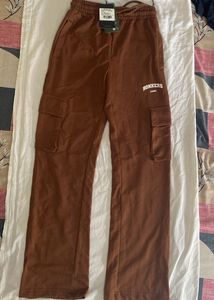Brown Cargo Utlility Staright Fit Pant