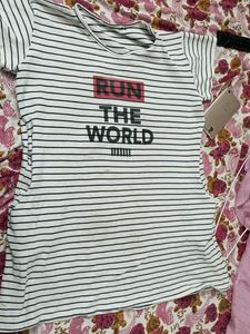 Striped Graphic Tee