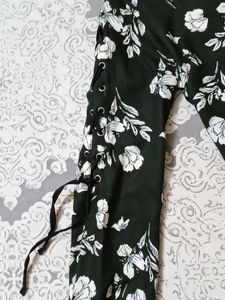 Floral Print Choker Top