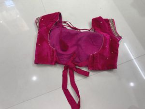 Rani Pink Velvet Blouse Bust 32
