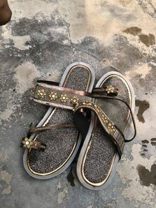 Floral Embellished Flats