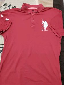 USPA Maroon Polo Shirt