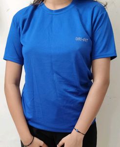 Blue Ribbed T-Shirt👕