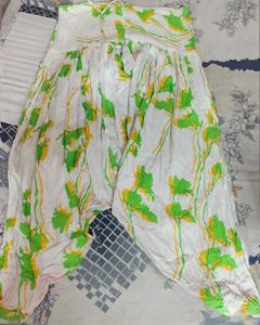 Lime Green Short Kurta And Patiala