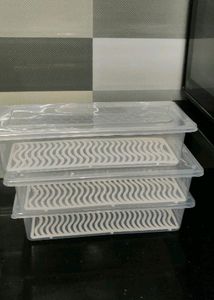 Fridge Vegetable Storage Containers (Pack Of 2 )