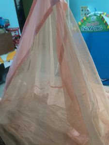 Beige Color Single Bed Mosquito Net