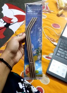 3 Steel Straws