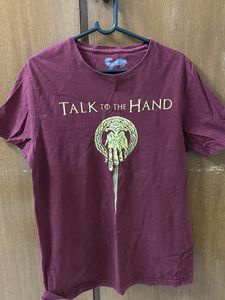 Talk To The Hand T-shirt By Redwolf | Casual Tee