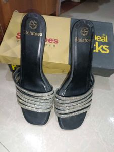 Stelatoes Heels With Stone Work